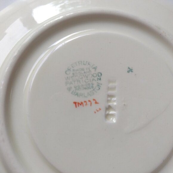 Vintage Wedgwood Patrician Tea Cup & Saucer Etruria Barlaston Shabby Distressed - Picture 7 of 10